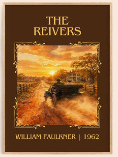 The Reivers Classic Book Art Print by William Faulkner – book poster