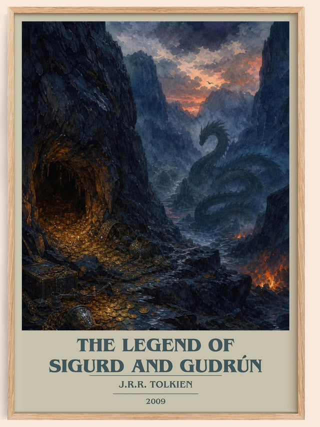 The Legend Of Sigurd And Gudrún Book Cover Poster by J.R.R. Tolkien