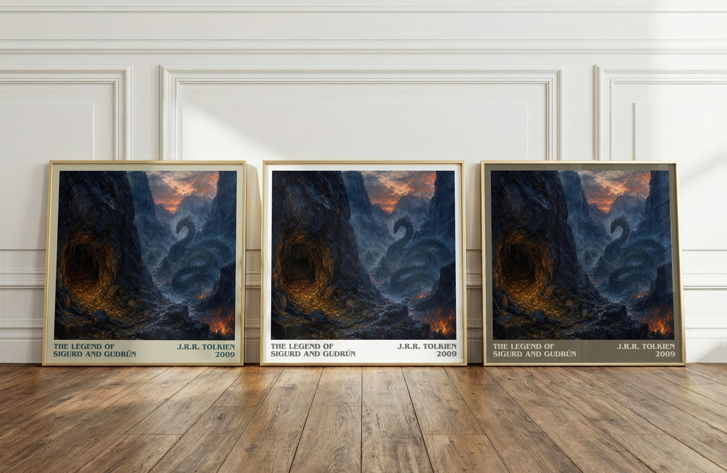 The Legend Of Sigurd And Gudrún literary art print colour and style options – J.R.R. Tolkien book art