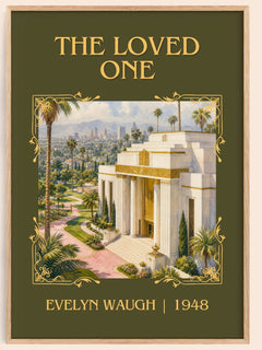 The Loved One Classic Book Art Print by Evelyn Waugh – book poster