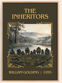 The Inheritors Classic Book Art Print by William Golding – book poster