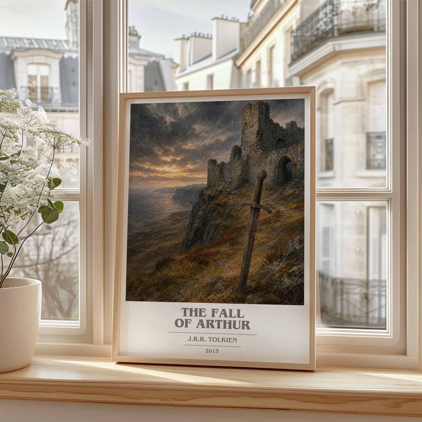 The Fall Of Arthur book cover poster colour and style options – J.R.R. Tolkien book art