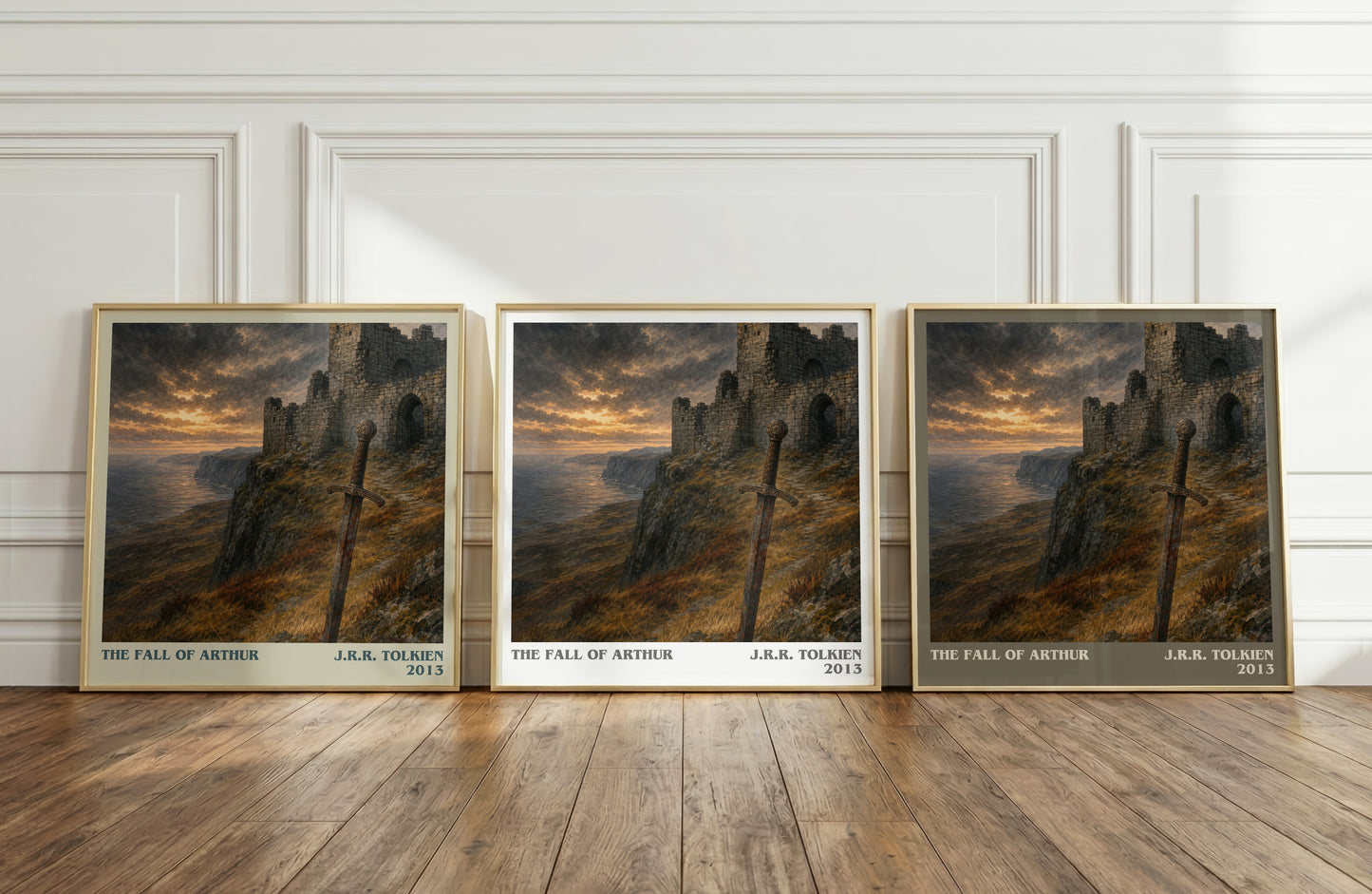 The Fall Of Arthur literary art print colour and style options – J.R.R. Tolkien book art
