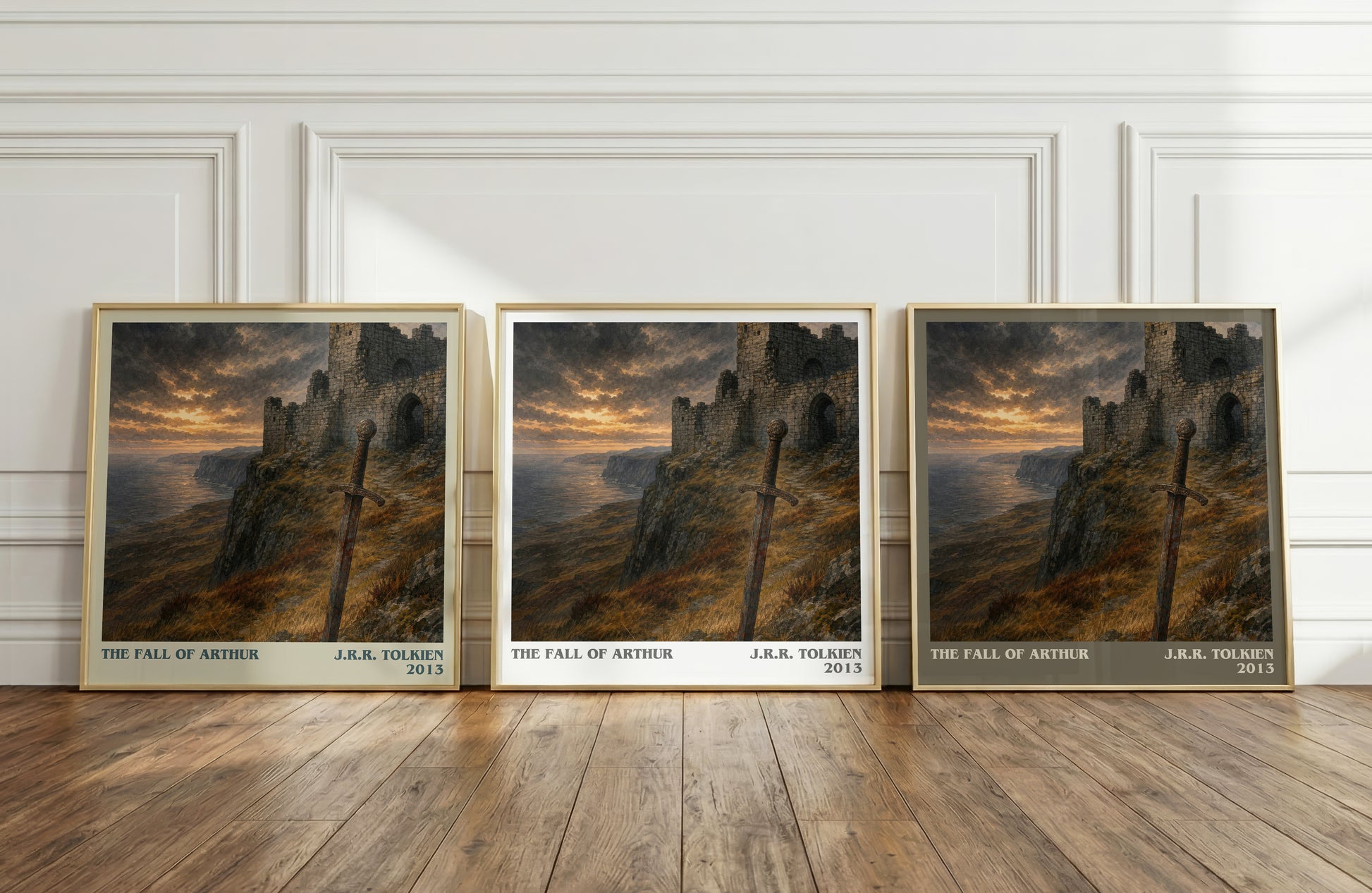 The Fall Of Arthur literary art print colour and style options – J.R.R. Tolkien book art