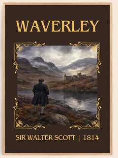 Waverley Classic Book Art Print by Sir Walter Scott – book poster