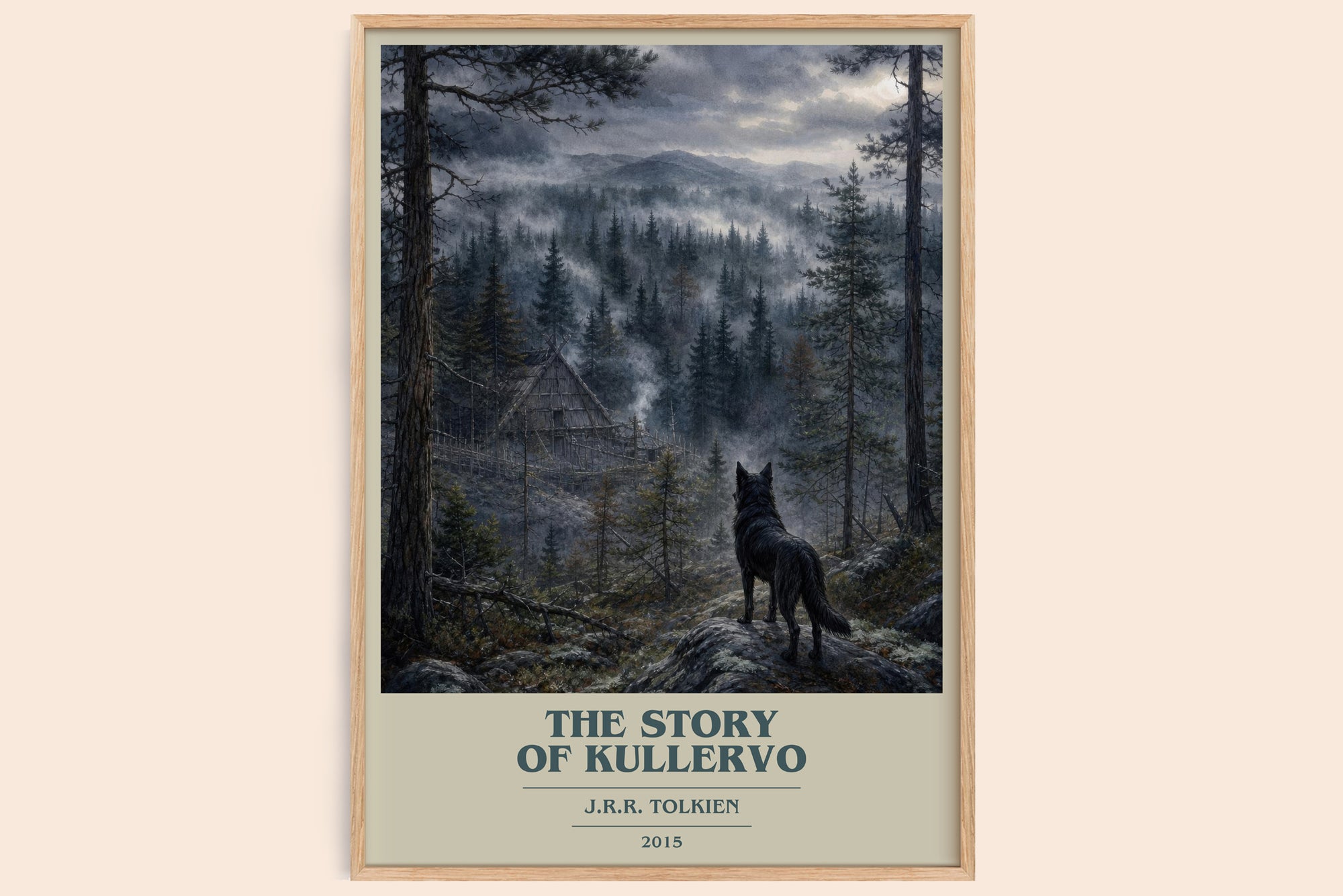 The Story Of Kullervo book cover book poster by J.R.R. Tolkien – framed literary art print