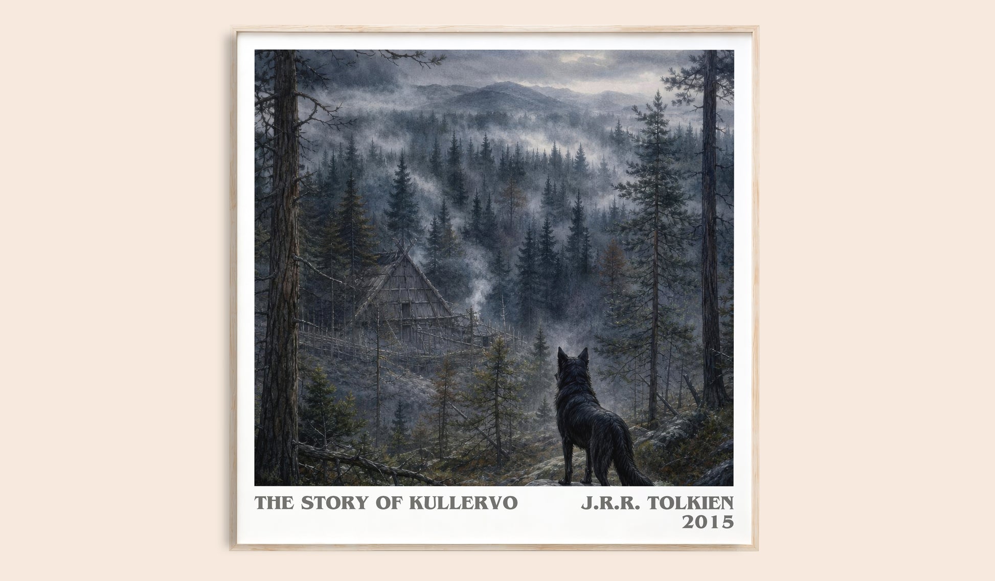 The Story Of Kullervo literary book poster by J.R.R. Tolkien – framed literary art print