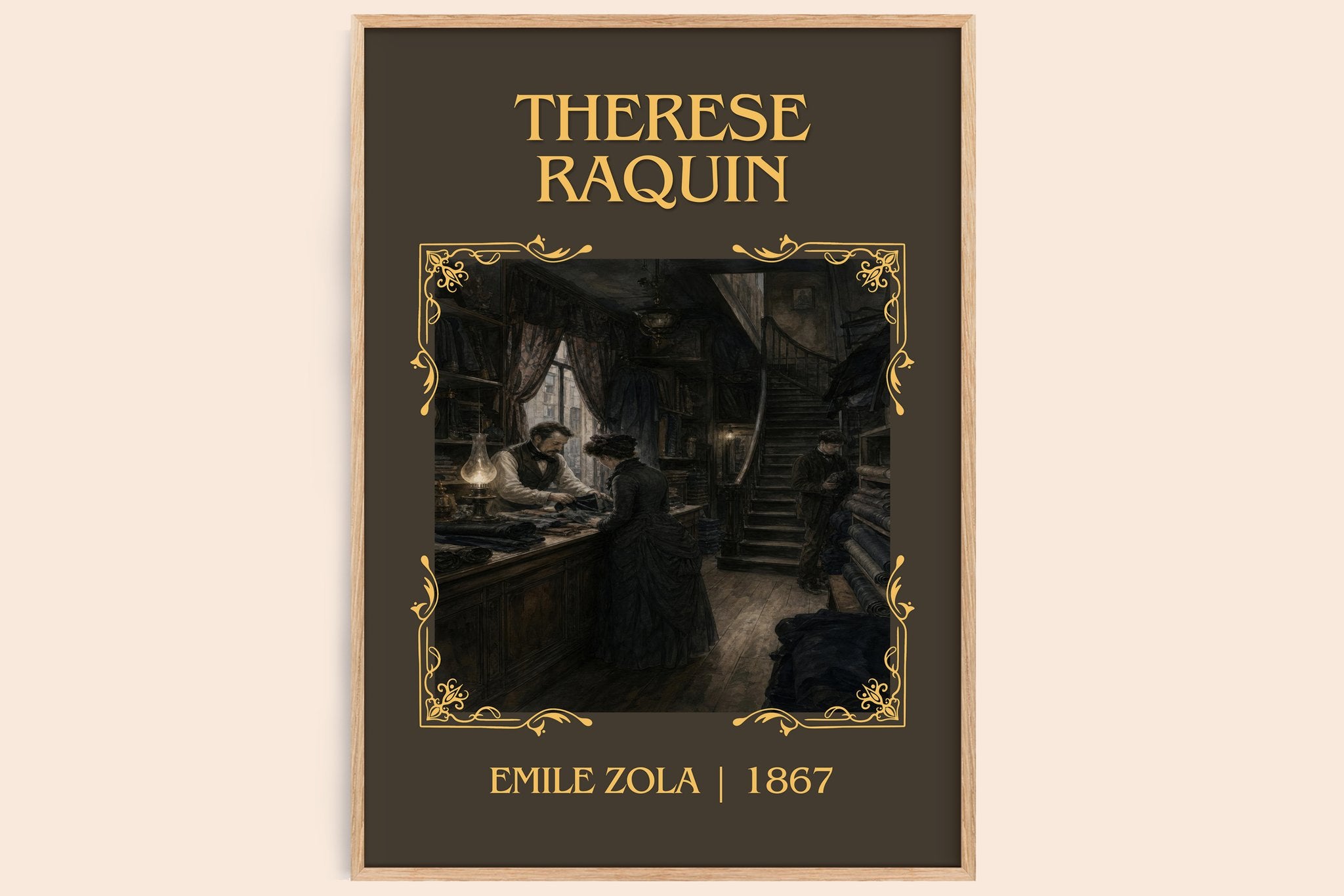 Thérèse Raquin Classic Book Art Print by Émile Zola