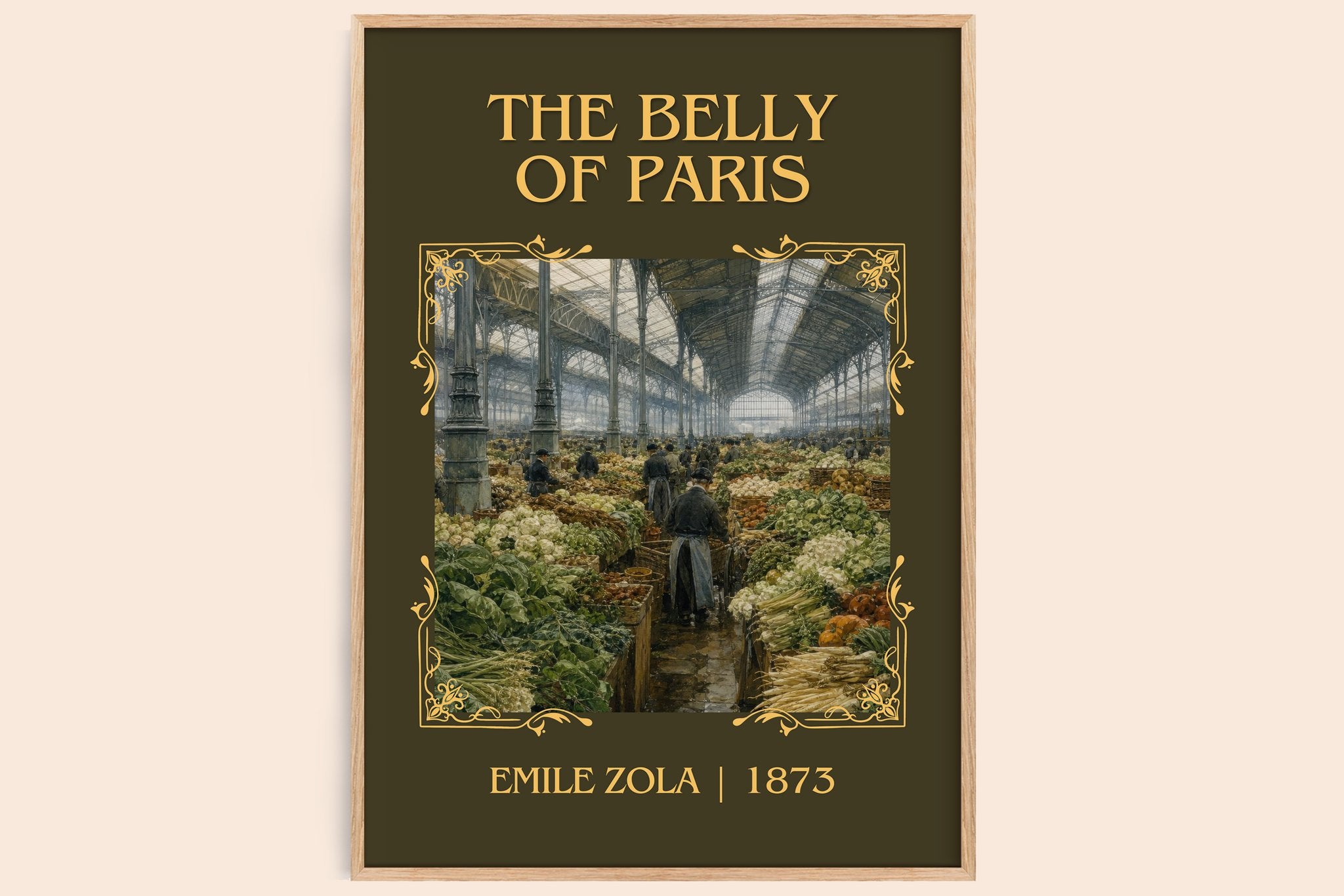 The Belly of Paris Classic Book Art Print by Émile Zola