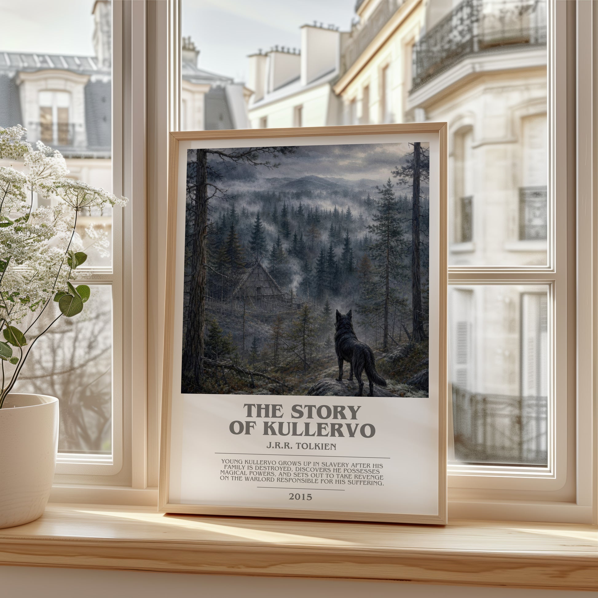 The Story Of Kullervo bookish poster colour and style options – J.R.R. Tolkien book art