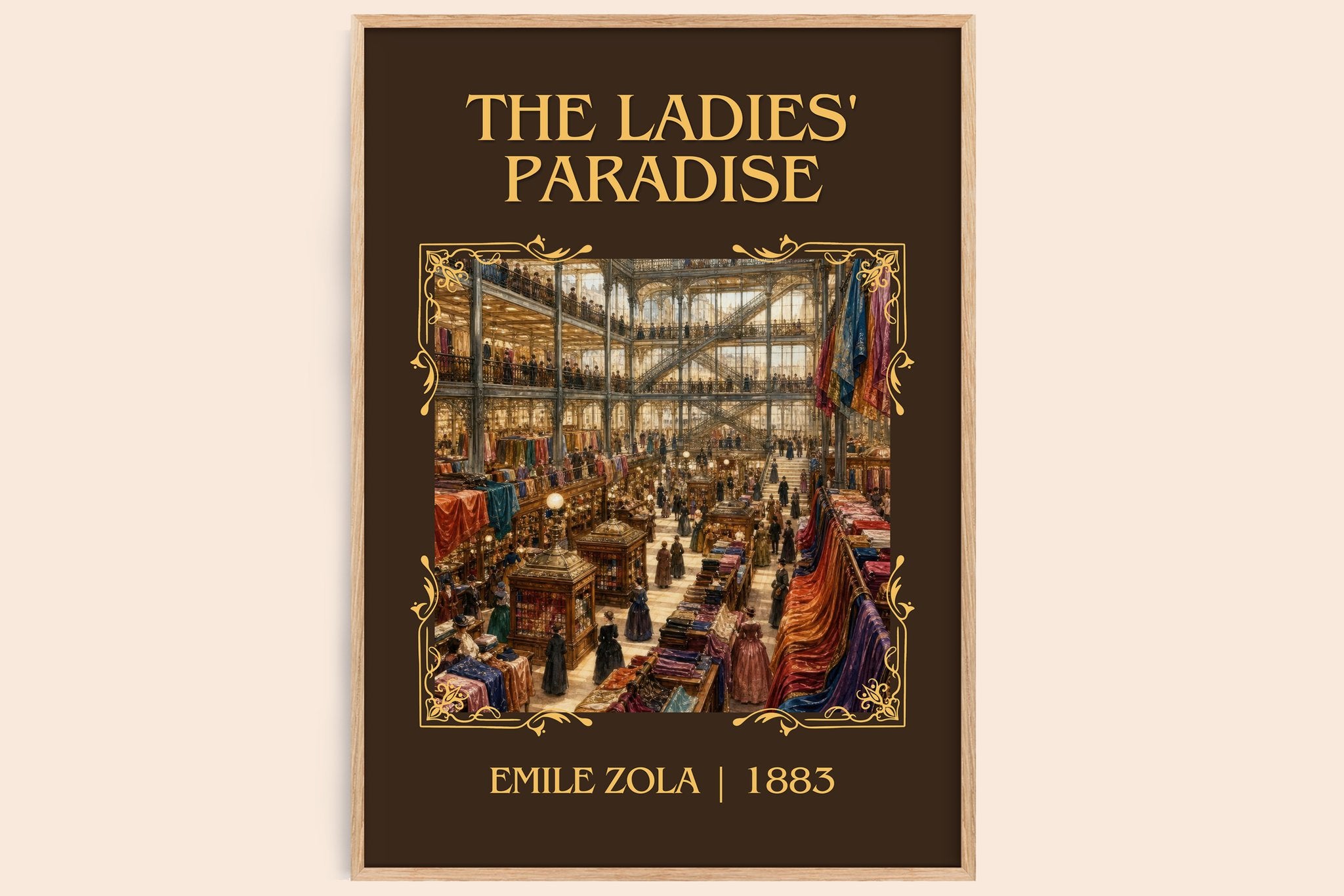 The Ladies' Paradise Classic Book Art Print by Émile Zola