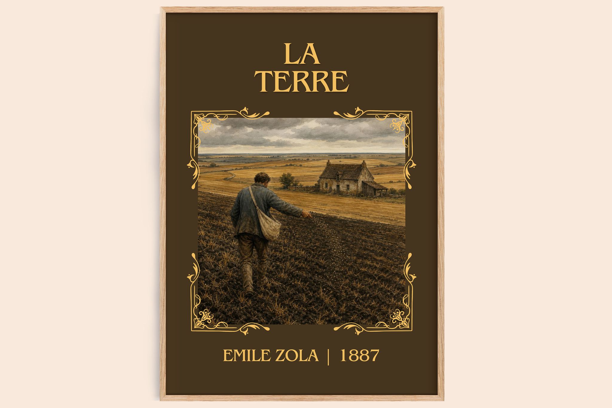 La Terre Classic Book Art Print by Émile Zola