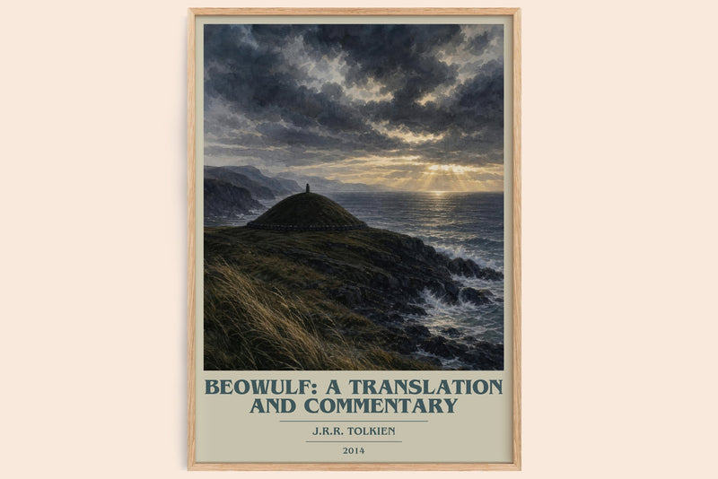 Beowulf: A Translation And Commentary book cover book poster by J.R.R. Tolkien – framed literary art print