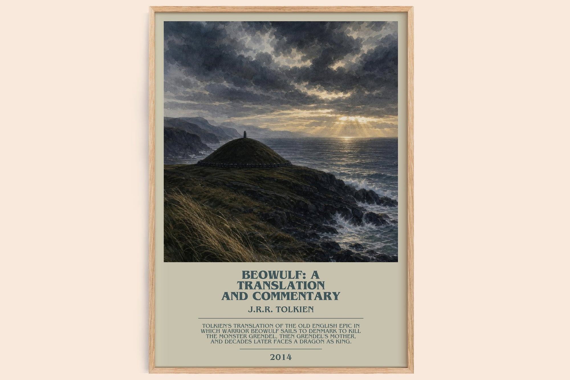 Beowulf: A Translation And Commentary bookish book poster by J.R.R. Tolkien – framed literary art print