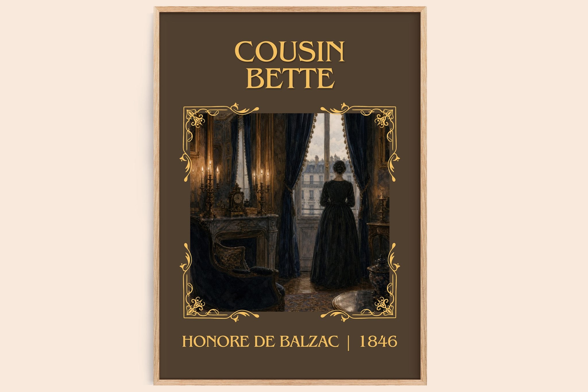 Cousin Bette Classic Book Art Print by Honoré de Balzac