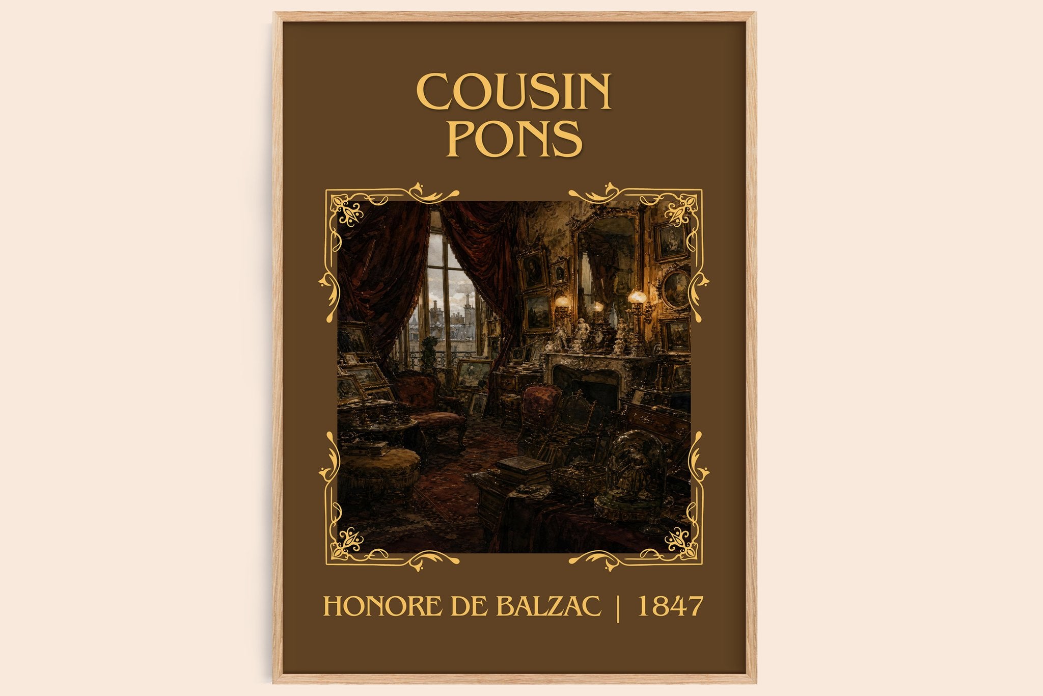 Cousin Pons Classic Book Art Print by Honoré de Balzac