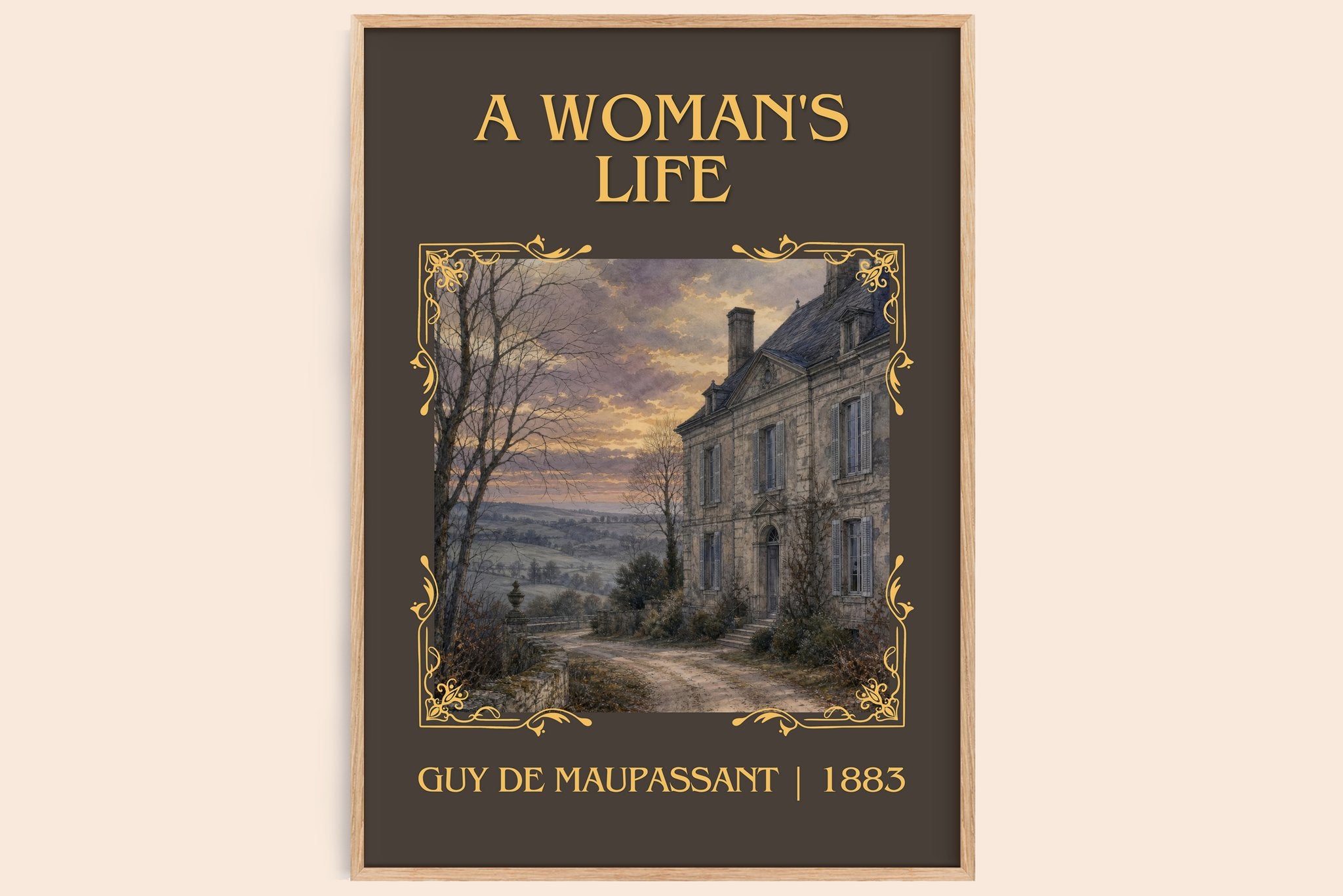 A Woman's Life Classic Book Art Print by Guy de Maupassant
