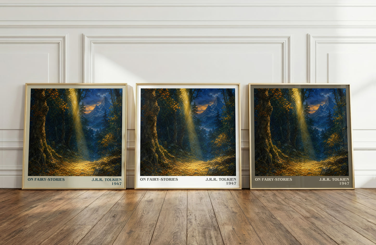 On Fairy-Stories literary art print colour and style options – J.R.R. Tolkien book art