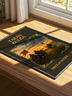 Taras Bulba Classic Book Art Print by Nikolai Gogol – print on a sunlit desk