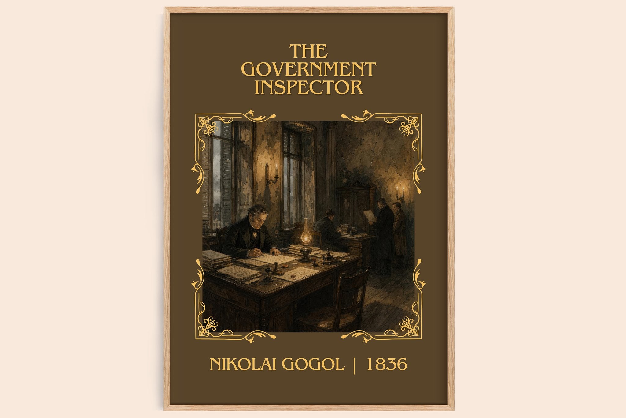 The Government Inspector Classic Book Art Print by Nikolai Gogol
