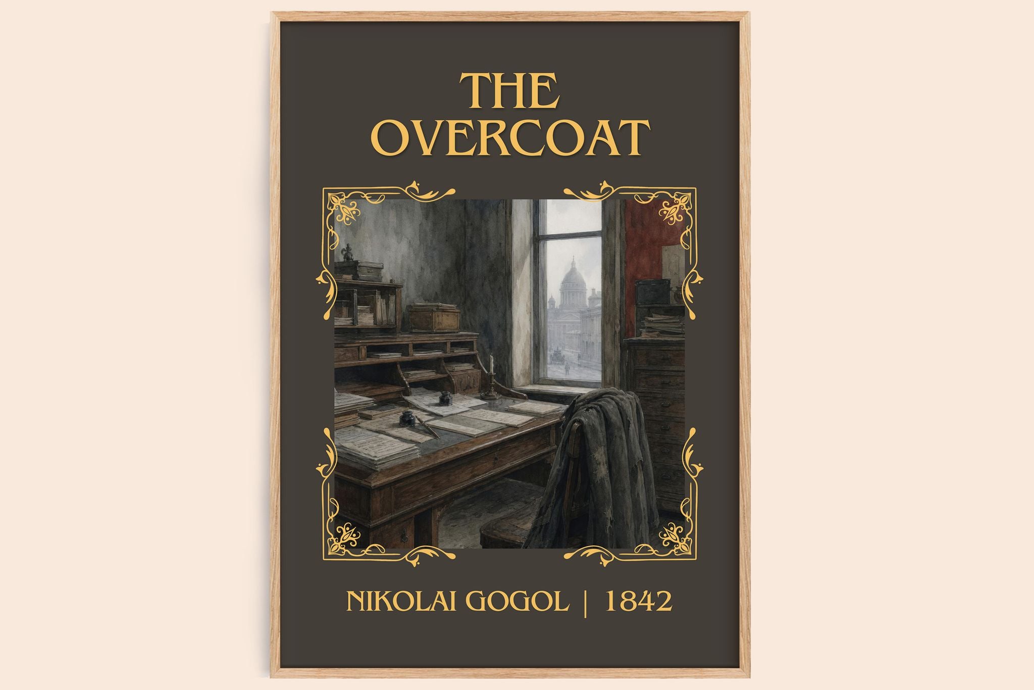 The Overcoat Classic Book Art Print by Nikolai Gogol
