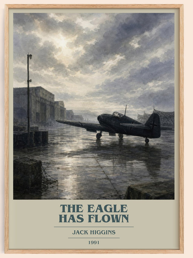 The Eagle Has Flown Book Cover Poster by Jack Higgins