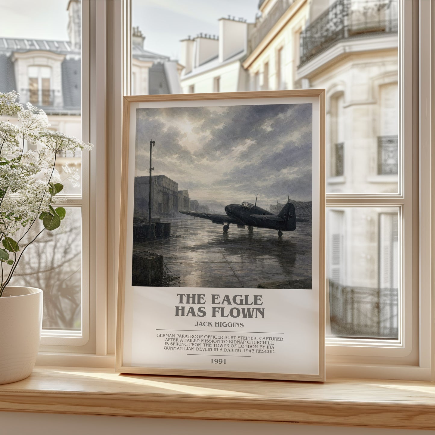 The Eagle Has Flown bookish poster colour and style options – Jack Higgins book art