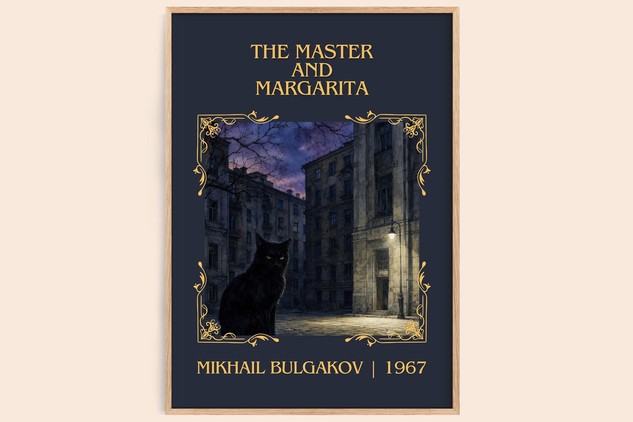 The Master and Margarita Classic Book Art Print by Mikhail Bulgakov