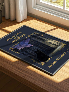 The Master and Margarita Classic Book Art Print by Mikhail Bulgakov – print on a sunlit desk