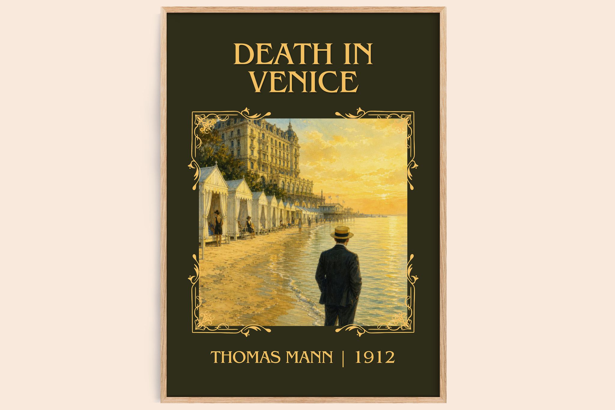 Death in Venice Classic Book Art Print by Thomas Mann