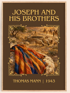 Joseph and His Brothers Classic Book Art Print by Thomas Mann – book poster