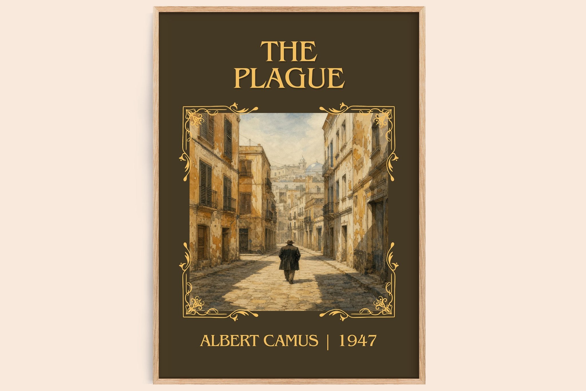 The Plague Classic Book Art Print by Albert Camus