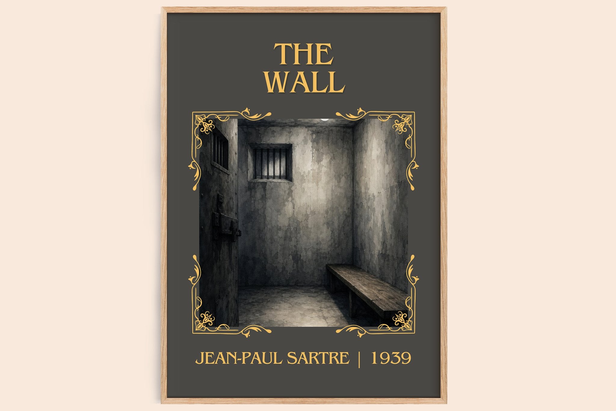 The Wall Classic Book Art Print by Jean-Paul Sartre