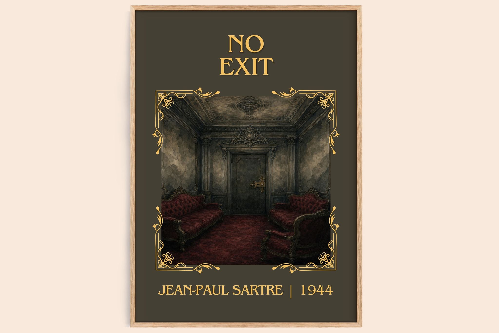 No Exit Classic Book Art Print by Jean-Paul Sartre