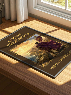 Count Belisarius Classic Book Art Print by Robert Graves – print on a sunlit desk