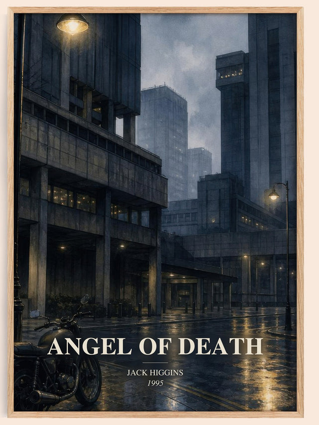 Angel Of Death Book Watercolour Illustration by Jack Higgins