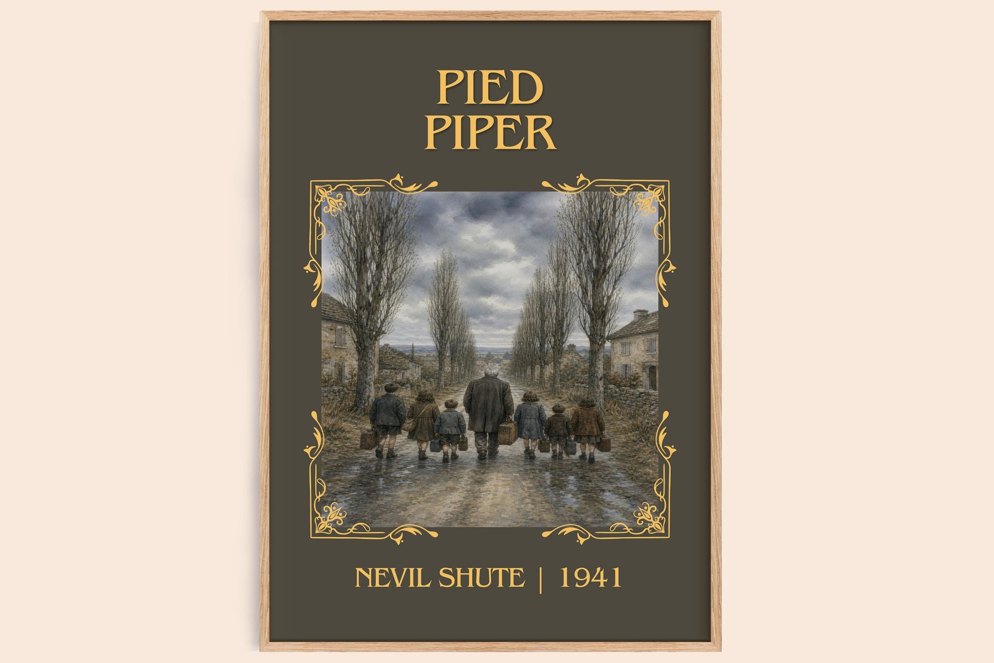 Pied Piper Classic Book Art Print by Nevil Shute