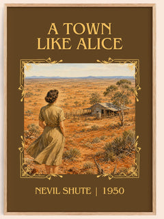 A Town Like Alice Classic Book Art Print by Nevil Shute – book poster