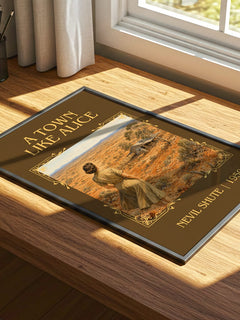 A Town Like Alice Classic Book Art Print by Nevil Shute – print on a sunlit desk