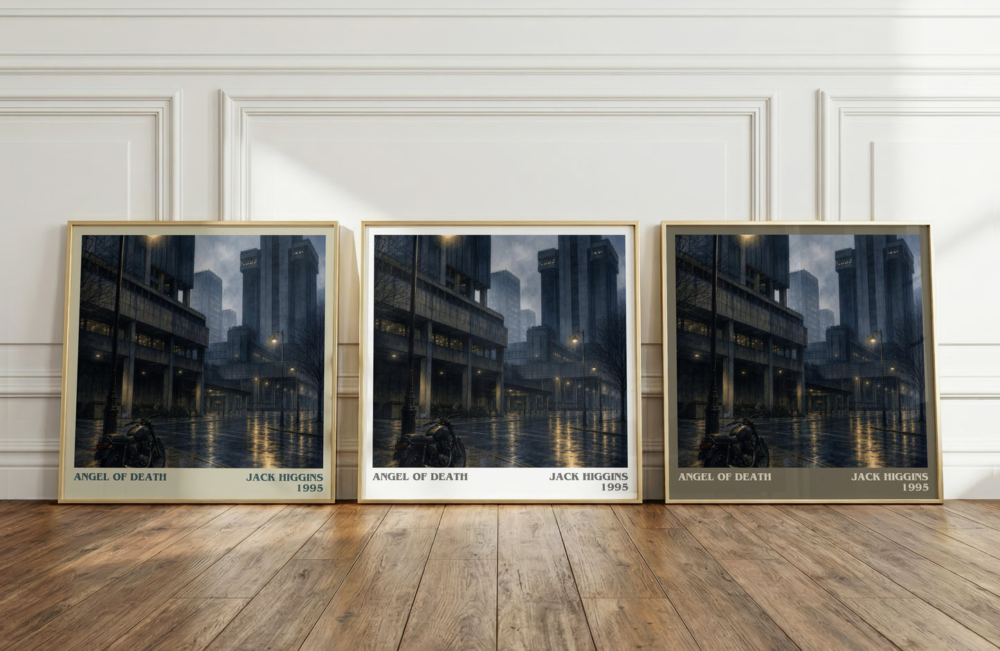 Angel Of Death literary art print colour and style options – Jack Higgins book art