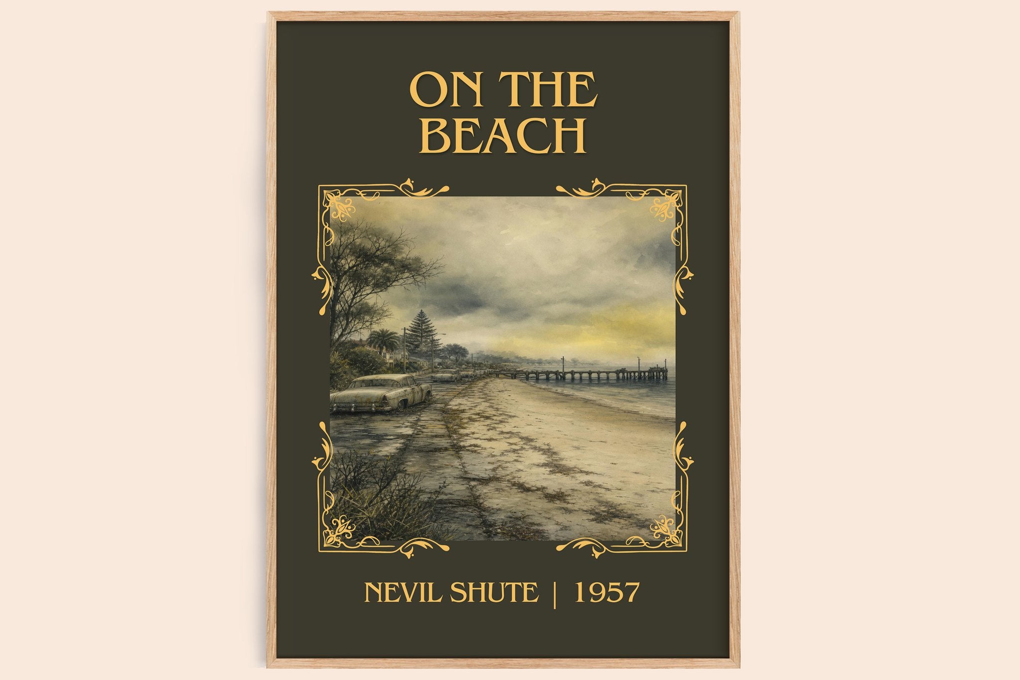 On the Beach Classic Book Art Print by Nevil Shute
