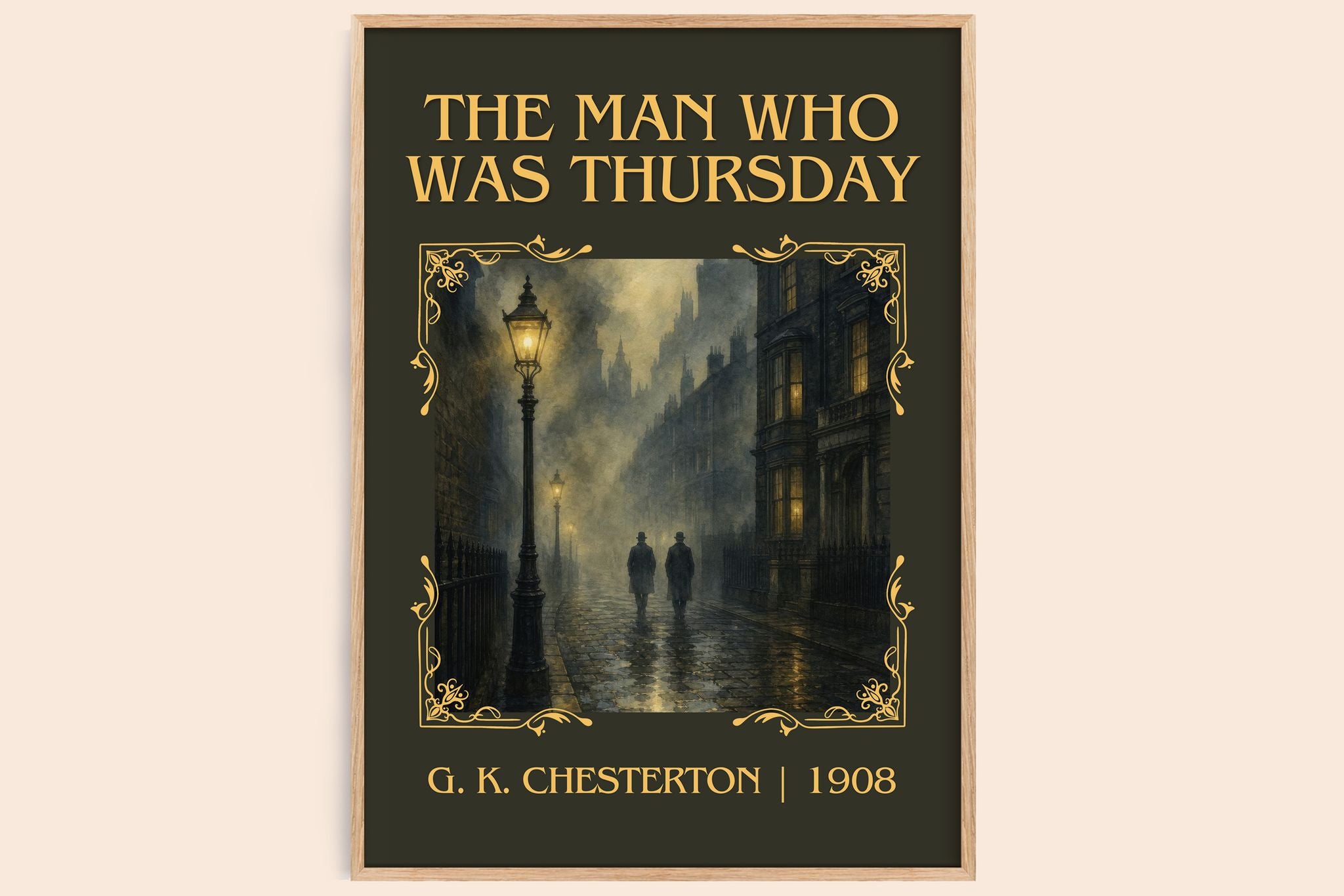The Man Who Was Thursday Classic Book Art Print by G. K. Chesterton