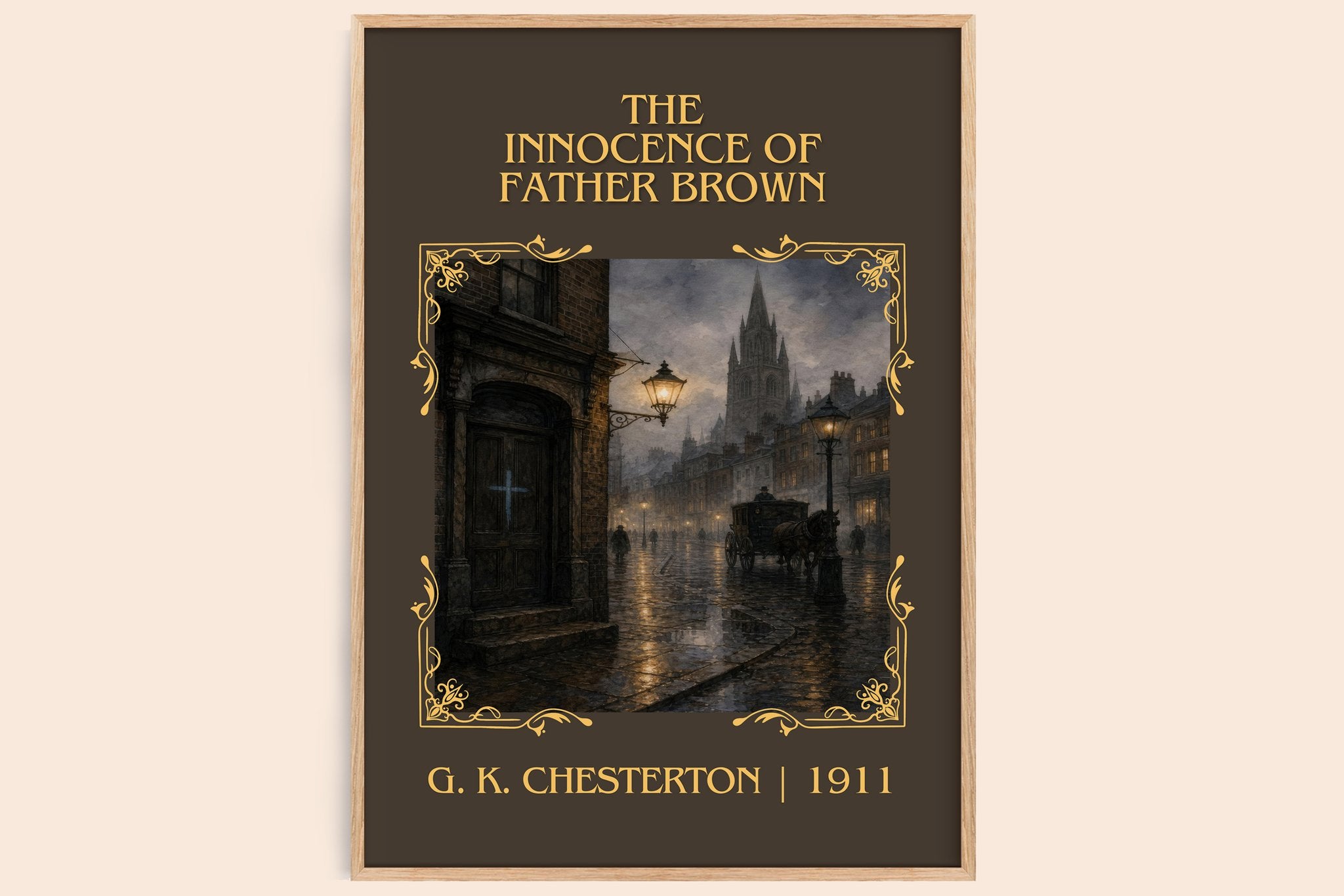 Innocence of Father Brown Classic Book Art Print by G. K. Chesterton