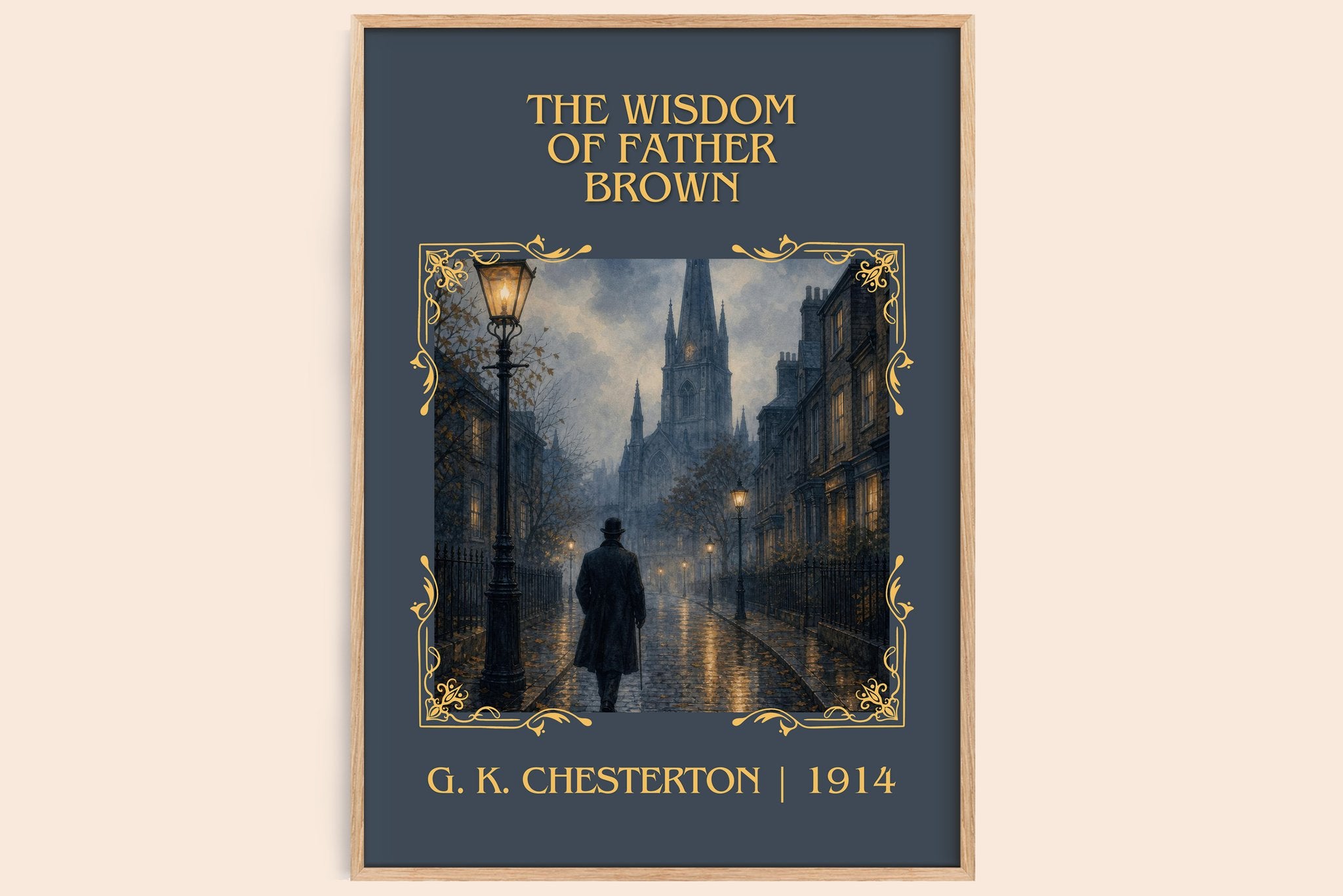 The Wisdom of Father Brown Classic Book Art Print by G. K. Chesterton