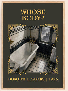 Whose Body? Classic Book Art Print by Dorothy L. Sayers – book poster