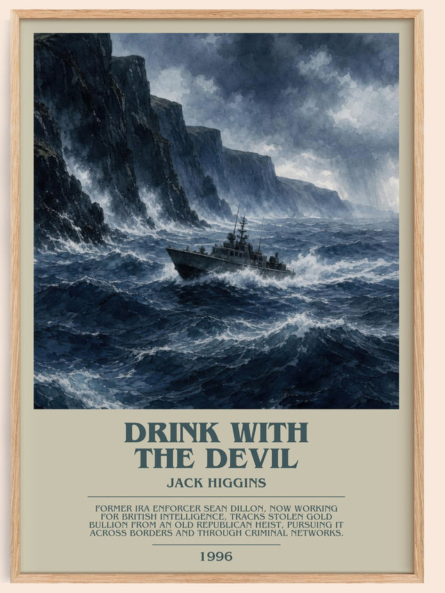 Drink With The Devil Bookish Wall Art by Jack Higgins