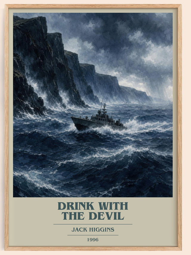 Drink With The Devil Book Cover Poster by Jack Higgins