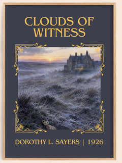 Clouds of Witness Classic Book Art Print by Dorothy L. Sayers – book poster