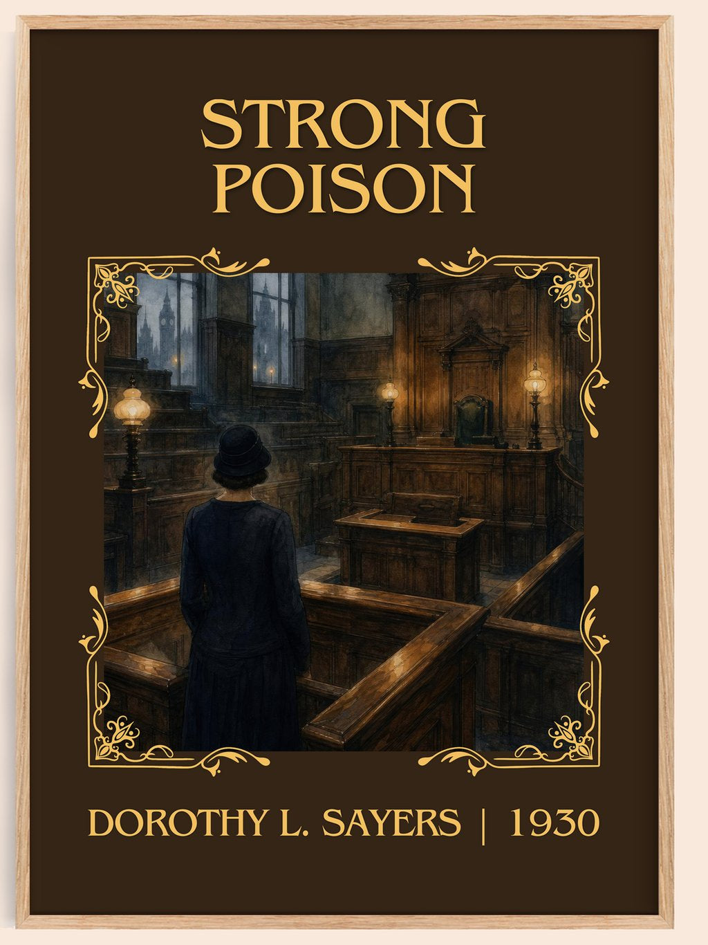 Strong Poison Classic Book Art Print by Dorothy L. Sayers – book poster