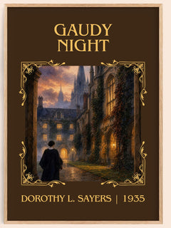 Gaudy Night Classic Book Art Print by Dorothy L. Sayers – book poster